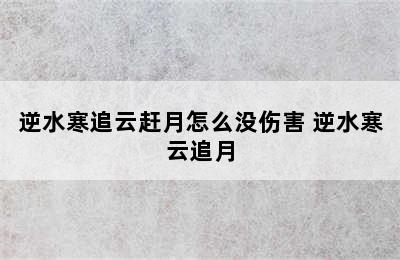 逆水寒追云赶月怎么没伤害 逆水寒云追月